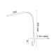 LED Φ/Σ ΓΡΑΦ 5W 4000Κ ΑΦΗΣ ΧΡΥΣΟ ΜΕ ΣΠΙΡΑΛ+ΣΦΙΓΚΤ 230V H85.5 DELGADO