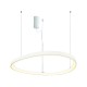 ^ΚΡΕΜΑΣΤΟ Φ/Σ LED 74W 3000K 6500LM HARMONY ΛΕΥΚΟ ΑΛΟΥΜΙΝΙΟ IP20 D80XH120CM