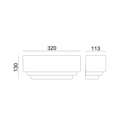 ^ΓΥΨΙΝΟ ΕΠΙΤΟΙΧΟ Φ/Σ1XΕ27 TABS 32x11,3x13CM ^ΓΥΨΙΝΟ ΕΠΙΤΟΙΧΟ Φ/Σ1XΕ27 TABS 32x11,3x13CM