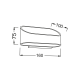 ΕΠΙΤΟΙΧΙΟ Φ/Σ LED ΜΑΥΡΟ UP-DOWN 1X3W 230V 3000K 30000hrs NEPHELE