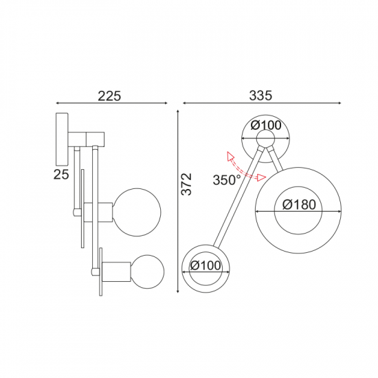 ^ΕΠΙΤΟΙΧΟ Φ/Σ 2ΧΕ27 ΜΑΥΡΟ ΜΑΡΜΑΡΟ 18Χ74X23CM CLOCK