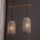 ^ΚΡΕΜΑΣΤΟ Φ/Σ 2ΧΕ27 RATTAN+ΞΥΛΟ 60X20XH120CM COCONUT