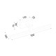 ^ΕΠΙΤΟΙΧΟ Φ/Σ LED 8W 3000K 520LM MIRAR ΜΑΥΡΟ ΜΕΤ/ΚΟ IP20 50X16,5X7,5CM 