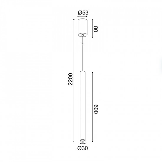 ^ΚΡΕΜΑΣΤΟ Φ/Σ LED 5W 3000K 400LM FINO  ΧΡΥΣΟ ΜΕΤ/ΚΟ IP20 D3XD5,3XH220CM