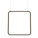 ^ΚΡΕΜΑΣΤΟ Φ/Σ LED 14W 3000K 1330LM ΜΑΥΡΟ ΜΕΤΑΛΛΙΚΟ 30X14XH136CM SYMETRIA
