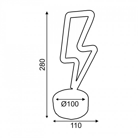 ΑΣΤΡΑΠΗ, 34 NEON LED ΛΑΜΠΑΚΙΑ ΜΕ ΜΠΑΤΑΡΙΑ (3xAA)/USB, ΘΕΡΜΟ ΛΕΥΚΟ, IP20, 11x10x28cm
