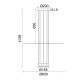 ^ΚΡΕΜΑΣΤΟ Φ/Σ LED 18W 3000K 1260LM ELIA ΜΑΥΡΟ ΜΕΤ/ΚΟ IP20 D60XH104CM 