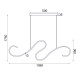 ^ΚΡΕΜΑΣΤΟ Φ/Σ LED 27W 3000K 1890LM CALISTA ΜΑΥΡΟ ΑΛΟΥΜΙΝΙΟ IP20 110X6XH175CM