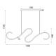 ^ΚΡΕΜΑΣΤΟ Φ/Σ LED 27W 3000K 1890LM CALISTA ΧΡΥΣΟ ΑΛΟΥΜΙΝΙΟ IP20 110X6XH175CM