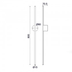 ΕΠΙΤΟΙΧΟ Φ/Σ LED 15W 3000K  970LM AVENUE ΛΕΥΚΟ ΜΕΤ/ΚΟ IP20 7,5X8X80CM ΕΠΙΤΟΙΧΟ Φ/Σ LED 15W 3000K  970LM AVENUE ΛΕΥΚΟ ΜΕΤ/ΚΟ IP20 7,5X8X80CM