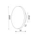 ΕΠΙΤ Φ/Σ LED 24W 3000Κ ΑΠΟΧΡ.ΑΝΟΙΧΤ ΞΥΛ MDF ΚΥΚΛ Φ40XH3,6CM ECLIPSE