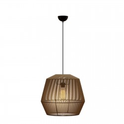 Κρεμαστό Μονόφωτο Φωτιστικό Καφέ 803 Ε27 Φ39x120cm Κρεμαστό Μονόφωτο Φωτιστικό Καφέ 803 Ε27 Φ39x120cm