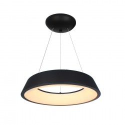 Κρεμαστό Φωτιστικό Led 48W 3000K Μαύρο Φ49x120cm Κρεμαστό Φωτιστικό Led 48W 3000K Μαύρο Φ49x120cm
