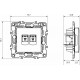 Aca Prime Μονή Πρίζα Δικτύου και Τηλεφώνου RJ45/RJ11 χωρίς Πλαίσιο Τύπου Cat6 σε Λευκό Χρώμα 1000113401