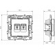 Aca Prime Διπλή Πρίζα Δικτύου RJ45 χωρίς Πλαίσιο Τύπου Cat6 σε Λευκό Χρώμα 1000113301