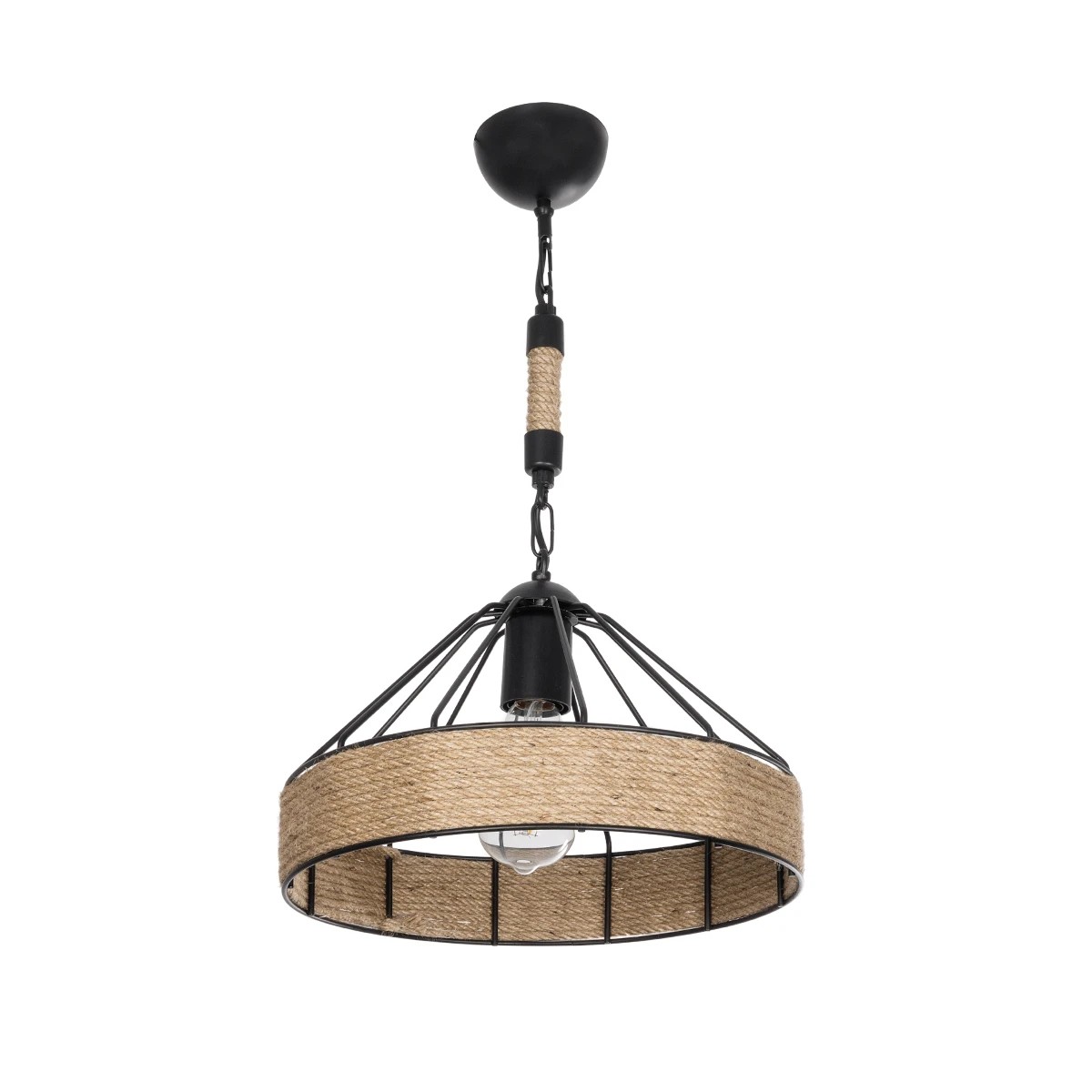 GLOBOSTAR® ZION 203-0003 Vintage Κρεμαστό Φωτιστικό Οροφής με Ντουί 1 x E27 AC 220-240V IP20 - Μαύρο & Μπεζ - Μ33 x Π33 x Υ29cm GLOBOSTAR® ZION 203-0003 Vintage Κρεμαστό Φωτιστικό Οροφής με Ντουί 1 x E27 AC 220-240V IP20 - Μαύρο & Μπεζ - Μ33 x Π33 x Υ29cm