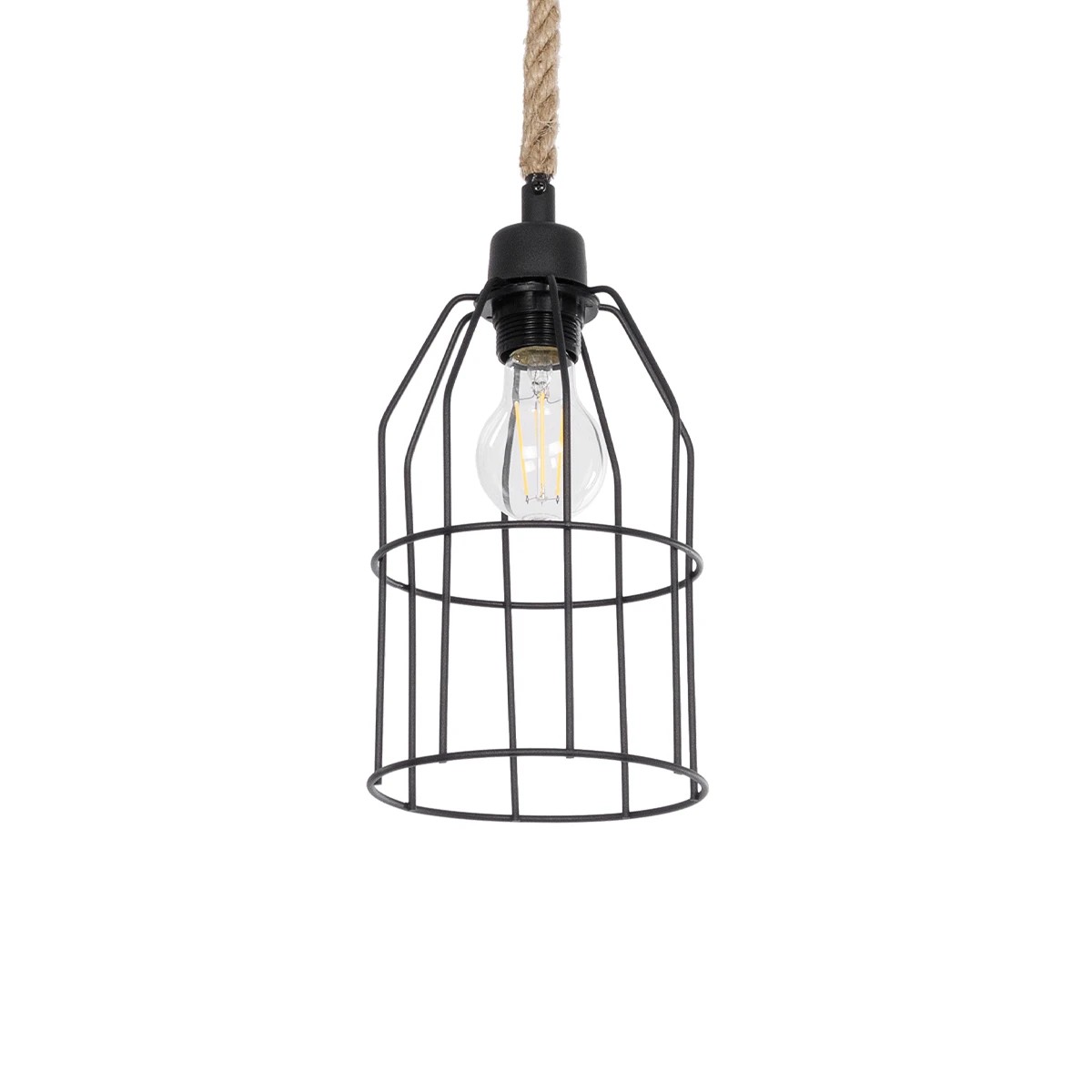 GLOBOSTAR® TALAH 203-0009 Vintage Κρεμαστό Φωτιστικό Οροφής με Ντουί 1 x E27 AC 220-240V IP20 - Μαύρο & Μπεζ - Μ15.5 x Π15.5 x Υ30cm GLOBOSTAR® TALAH 203-0009 Vintage Κρεμαστό Φωτιστικό Οροφής με Ντουί 1 x E27 AC 220-240V IP20 - Μαύρο & Μπεζ - Μ15.5 x Π15.5 x Υ30cm