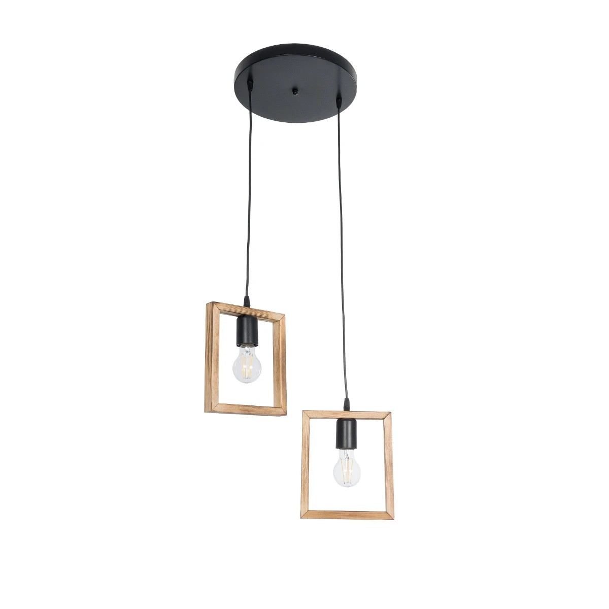 GLOBOSTAR® EDISON 203-0021 Vintage Κρεμαστό Φωτιστικό Οροφής με Ντουί 2 x E27 AC 220-240V IP20 - Μπεζ & Μαύρο - Μ40 x Π20 x Υ45cm GLOBOSTAR® EDISON 203-0021 Vintage Κρεμαστό Φωτιστικό Οροφής με Ντουί 2 x E27 AC 220-240V IP20 - Μπεζ & Μαύρο - Μ40 x Π20 x Υ45cm