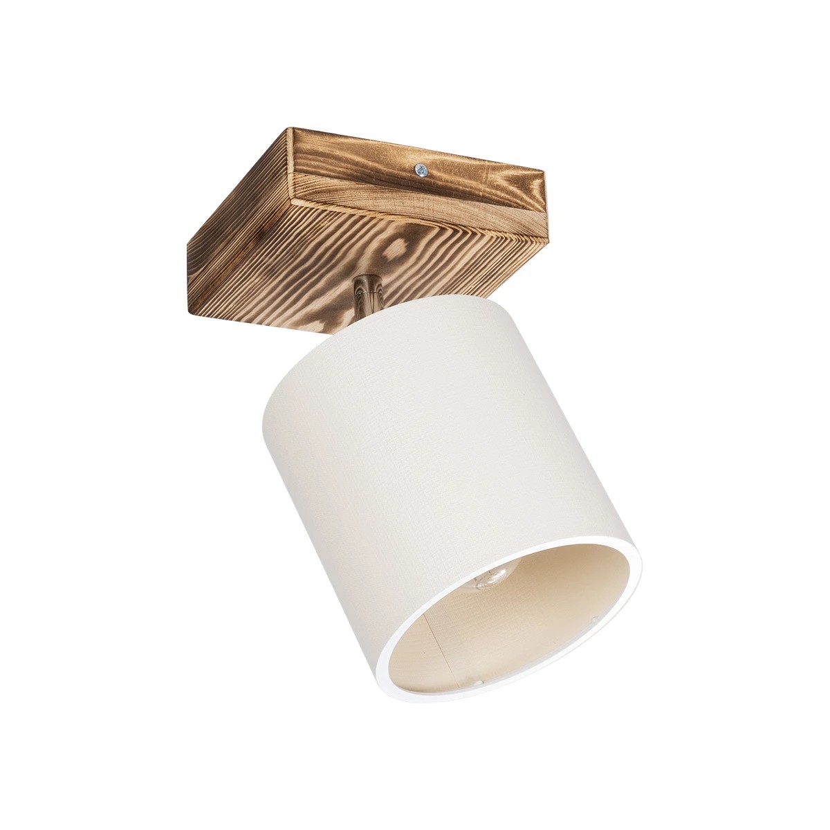 GLOBOSTAR® CUP 203-0057 Vintage Φωτιστικό Οροφής με Ντουί 1 x E27 AC 220-240V IP20 - Λευκό & Μπεζ - Μ14.5 x Π14.5 x Υ25cm GLOBOSTAR® CUP 203-0057 Vintage Φωτιστικό Οροφής με Ντουί 1 x E27 AC 220-240V IP20 - Λευκό & Μπεζ - Μ14.5 x Π14.5 x Υ25cm
