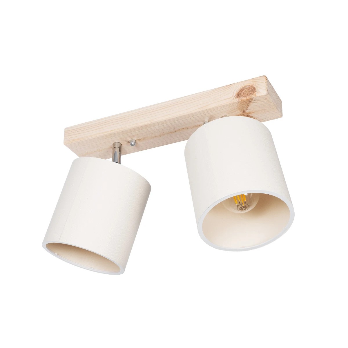 GLOBOSTAR® CUP 203-0059 Vintage Φωτιστικό Οροφής με Ντουί 2 x E27 AC 220-240V IP20 - Λευκό & Μπεζ - Μ42 x Π14 x Υ26cm GLOBOSTAR® CUP 203-0059 Vintage Φωτιστικό Οροφής με Ντουί 2 x E27 AC 220-240V IP20 - Λευκό & Μπεζ - Μ42 x Π14 x Υ26cm