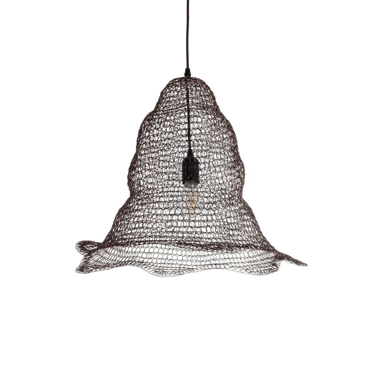 GLOBOSTAR® KENTUCKY 01890 Vintage Κρεμαστό Φωτιστικό Οροφής με Ντουί 1 x E27 AC 220-240V IP20 - Καφέ - Μ50 x Π50 x Υ48cm GLOBOSTAR® KENTUCKY 01890 Vintage Κρεμαστό Φωτιστικό Οροφής με Ντουί 1 x E27 AC 220-240V IP20 - Καφέ - Μ50 x Π50 x Υ48cm