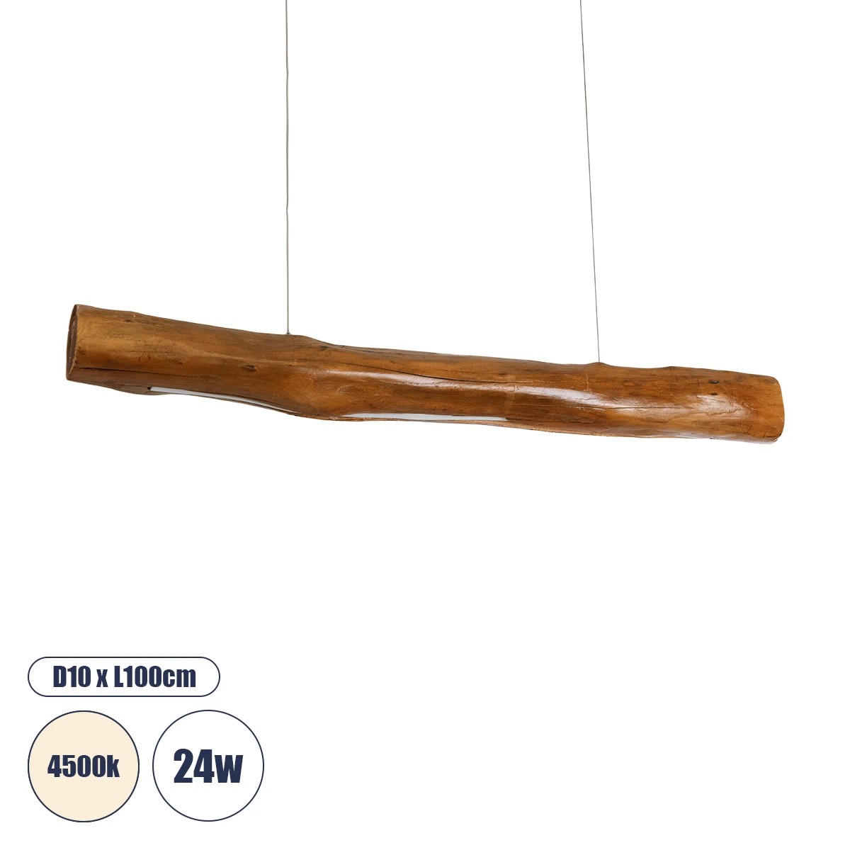 GLOBOSTAR® KATRINA 02320 Μοντέρνο Κρεμαστό Φωτιστικό Οροφής LED 24W 1920lm 120° AC 220-240V IP20 Φυσικό Λευκό 4500K - Lumileds SMD Chip - Καφέ - Μ10 x Π10 x Υ100cm - 2 Χρόνια Εγγύηση GLOBOSTAR® KATRINA 02320 Μοντέρνο Κρεμαστό Φωτιστικό Οροφής LED 24W 1920lm 120° AC 220-240V IP20 Φυσικό Λευκό 4500K - Lumileds SMD Chip - Καφέ - Μ10 x Π10 x Υ100cm - 2 Χρόνια Εγγύηση