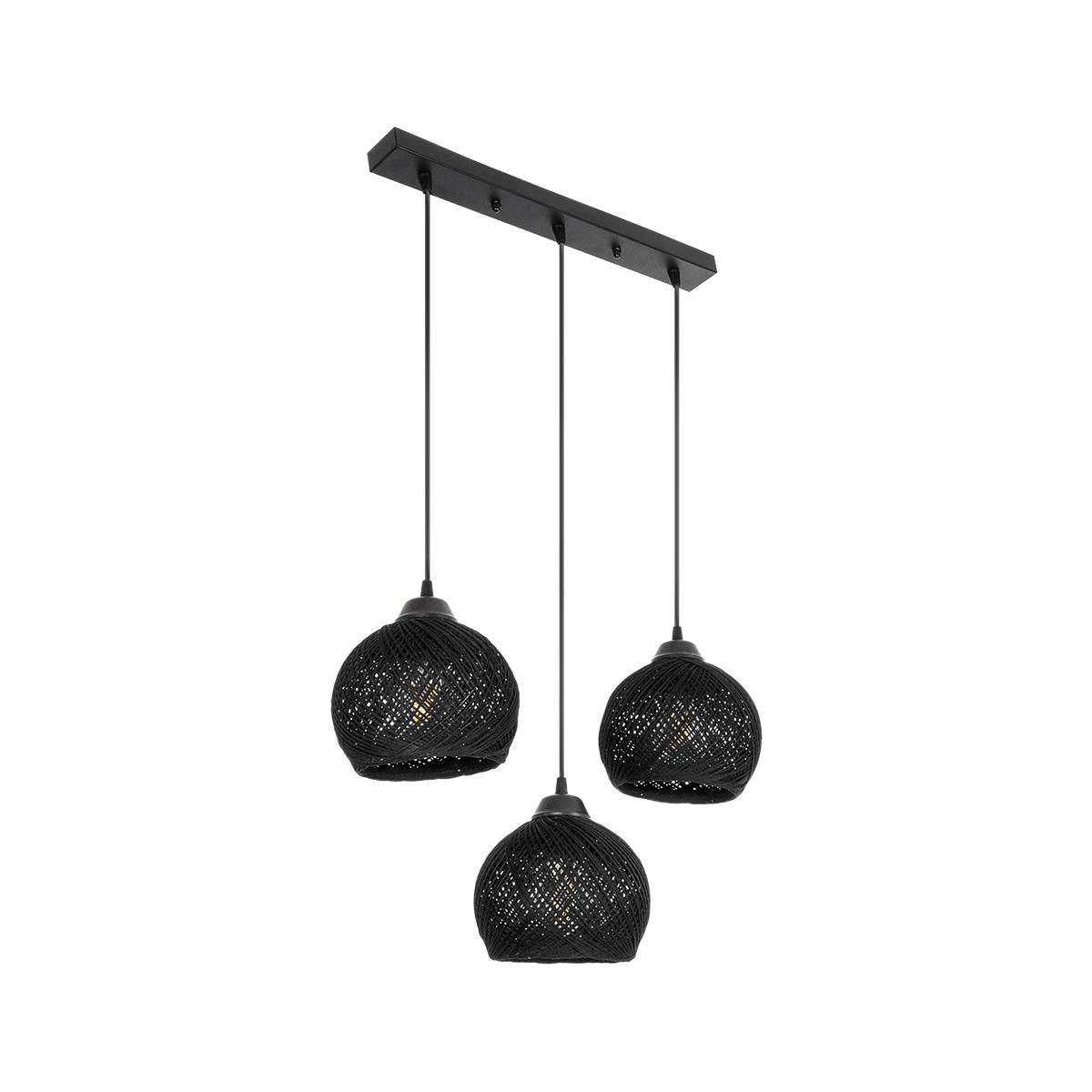 GLOBOSTAR® YASAM 203-0026 Vintage Κρεμαστό Φωτιστικό Οροφής με Ντουί 3 x E27 AC 220-240V IP20 - Μαύρο - Μ45 x Π18 x Υ30cm GLOBOSTAR® YASAM 203-0026 Vintage Κρεμαστό Φωτιστικό Οροφής με Ντουί 3 x E27 AC 220-240V IP20 - Μαύρο - Μ45 x Π18 x Υ30cm