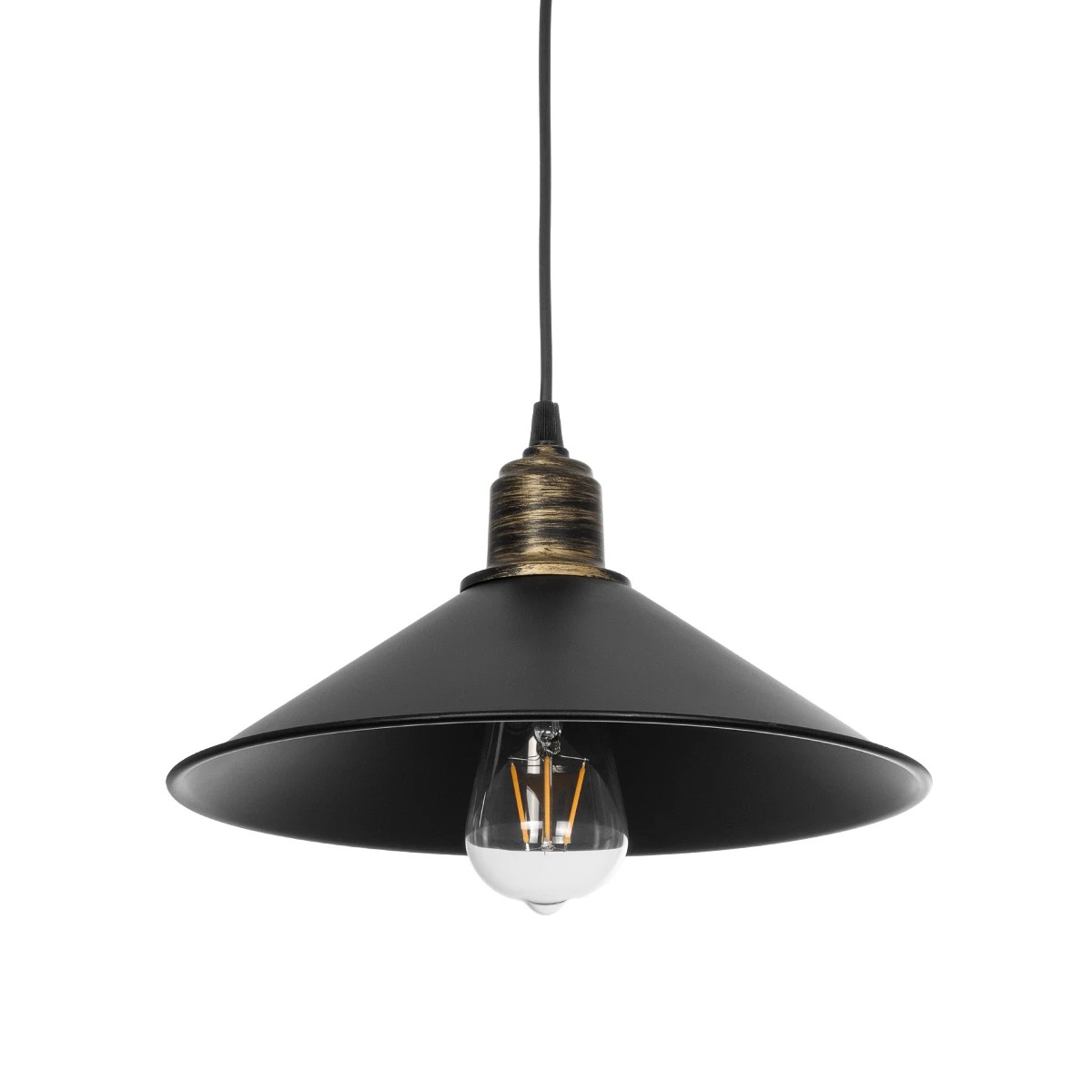 GLOBOSTAR® FERRO 203-0082 Μοντέρνο Κρεμαστό Φωτιστικό Οροφής με Ντουί 1 x E27 AC 220-240V IP20 - Μαύρο & Μπρούτζινο - Μ30 x Π30 x Υ15cm GLOBOSTAR® FERRO 203-0082 Μοντέρνο Κρεμαστό Φωτιστικό Οροφής με Ντουί 1 x E27 AC 220-240V IP20 - Μαύρο & Μπρούτζινο - Μ30 x Π30 x Υ15cm