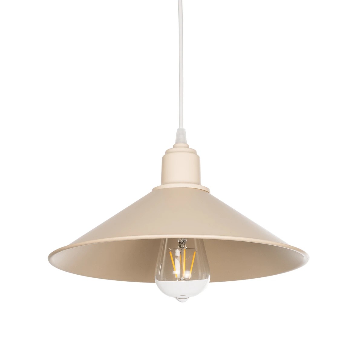 GLOBOSTAR® FERRO 203-0086 Μοντέρνο Κρεμαστό Φωτιστικό Οροφής με Ντουί 1 x E27 AC 220-240V IP20 - Μπεζ - Μ30 x Π30 x Υ15cm GLOBOSTAR® FERRO 203-0086 Μοντέρνο Κρεμαστό Φωτιστικό Οροφής με Ντουί 1 x E27 AC 220-240V IP20 - Μπεζ - Μ30 x Π30 x Υ15cm