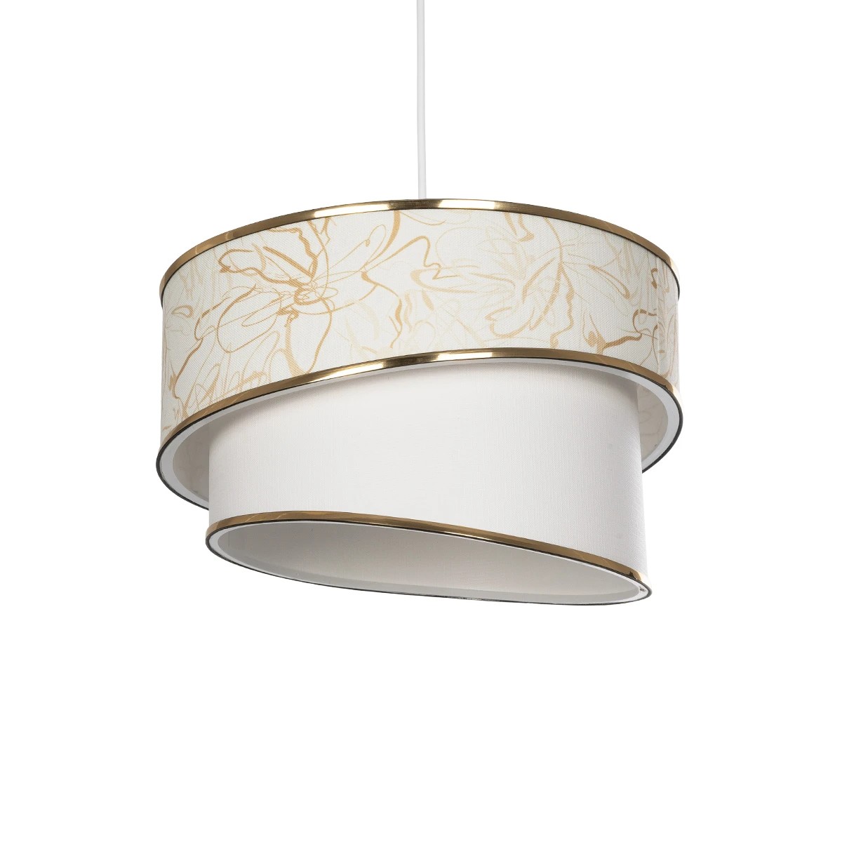 GLOBOSTAR® SONIA 203-0117 Μοντέρνο Κρεμαστό Φωτιστικό Οροφής με Ντουί 1 x E27 AC 220-240V IP20 - Λευκό & Χρυσό - Μ30 x Π30 x Υ24cm GLOBOSTAR® SONIA 203-0117 Μοντέρνο Κρεμαστό Φωτιστικό Οροφής με Ντουί 1 x E27 AC 220-240V IP20 - Λευκό & Χρυσό - Μ30 x Π30 x Υ24cm
