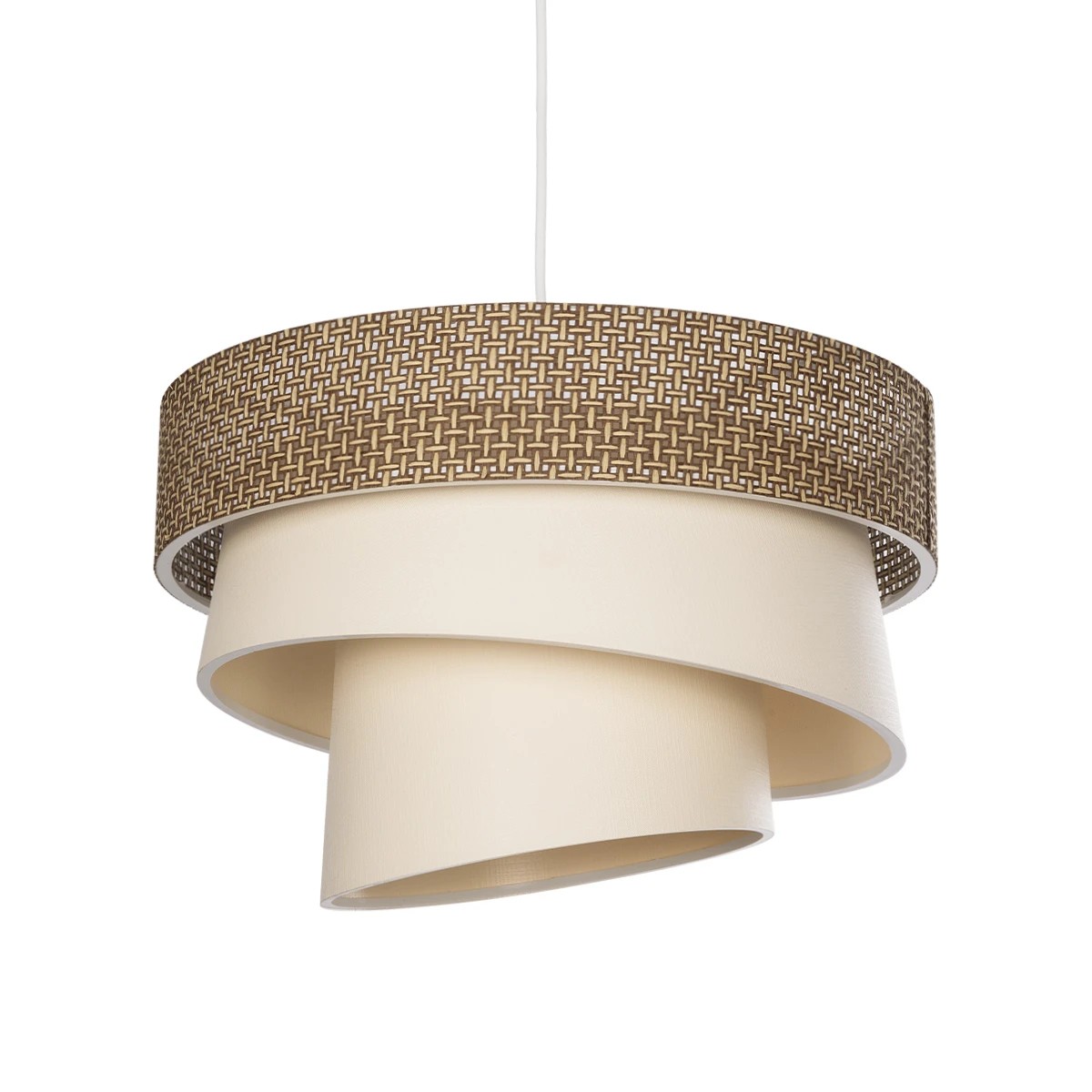 GLOBOSTAR® SIERA 203-0169 Μοντέρνο Κρεμαστό Φωτιστικό Οροφής με Ντουί 1 x E27 AC 220-240V IP20 - Καφέ & Μπεζ - Μ38 x Π38 x Υ26cm GLOBOSTAR® SIERA 203-0169 Μοντέρνο Κρεμαστό Φωτιστικό Οροφής με Ντουί 1 x E27 AC 220-240V IP20 - Καφέ & Μπεζ - Μ38 x Π38 x Υ26cm