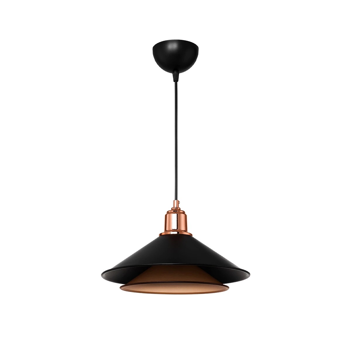 GLOBOSTAR® FERRO 203-0269 Μοντέρνο Κρεμαστό Φωτιστικό Οροφής με Ντουί 1 x E27 AC 220-240V IP20 - Μαύρο & Χάλκινο - Μ30 x Π30 x Υ19cm GLOBOSTAR® FERRO 203-0269 Μοντέρνο Κρεμαστό Φωτιστικό Οροφής με Ντουί 1 x E27 AC 220-240V IP20 - Μαύρο & Χάλκινο - Μ30 x Π30 x Υ19cm