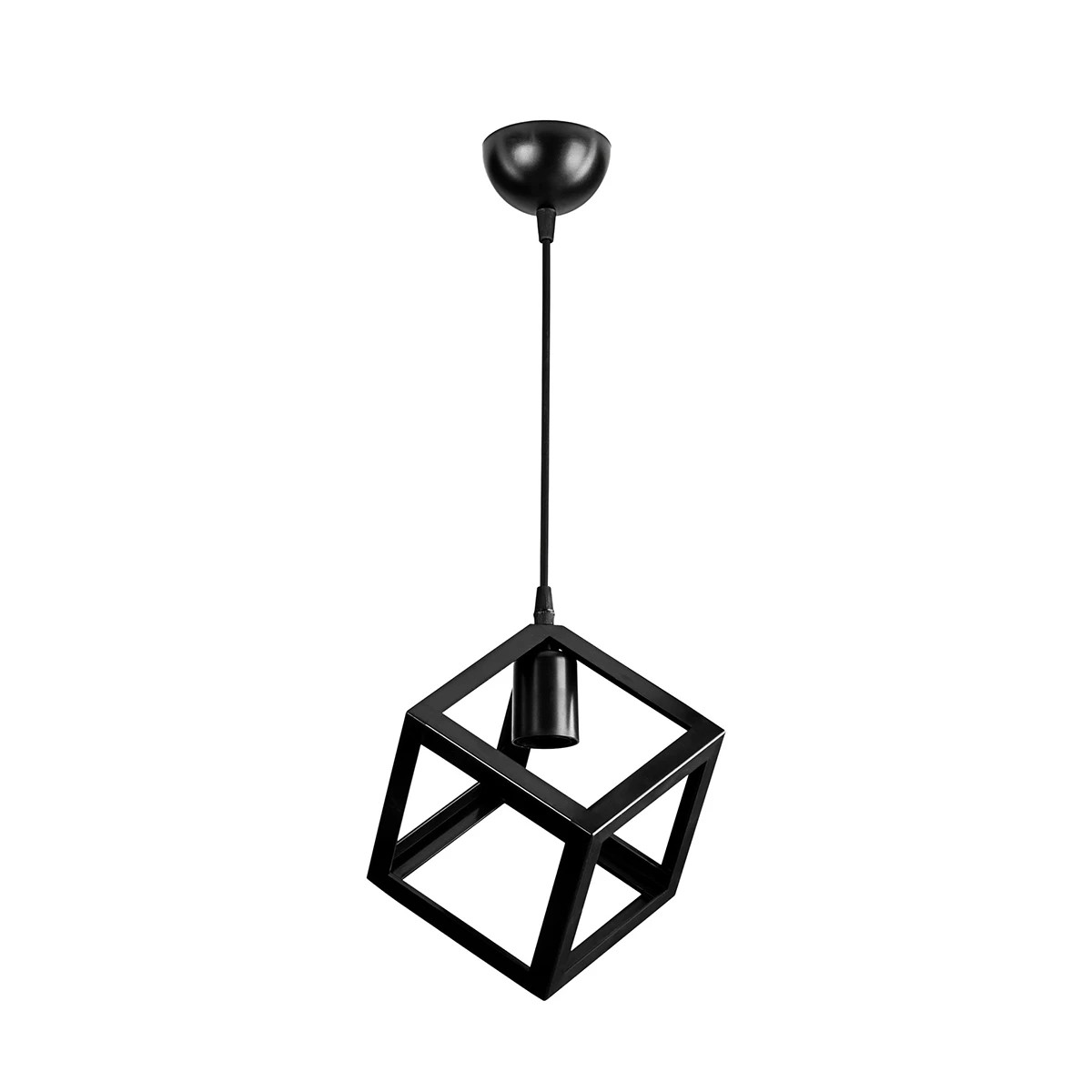 GLOBOSTAR® DISE 203-0274 Μοντέρνο Κρεμαστό Φωτιστικό Οροφής με Ντουί 1 x E27 AC 220-240V IP20 - Μαύρο - Μ22 x Π22 x Υ24cm GLOBOSTAR® DISE 203-0274 Μοντέρνο Κρεμαστό Φωτιστικό Οροφής με Ντουί 1 x E27 AC 220-240V IP20 - Μαύρο - Μ22 x Π22 x Υ24cm