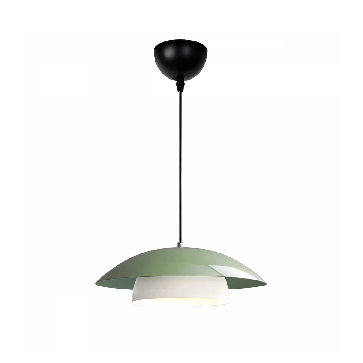 GLOBOSTAR® AURA 204-0119 Μοντέρνο Κρεμαστό Φωτιστικό Οροφής με Ντουί 1 x E27 AC 220-240V IP20 - Πράσινο & Λευκό - Μ31 x Π31 x Υ27cm GLOBOSTAR® AURA 204-0119 Μοντέρνο Κρεμαστό Φωτιστικό Οροφής με Ντουί 1 x E27 AC 220-240V IP20 - Πράσινο & Λευκό - Μ31 x Π31 x Υ27cm