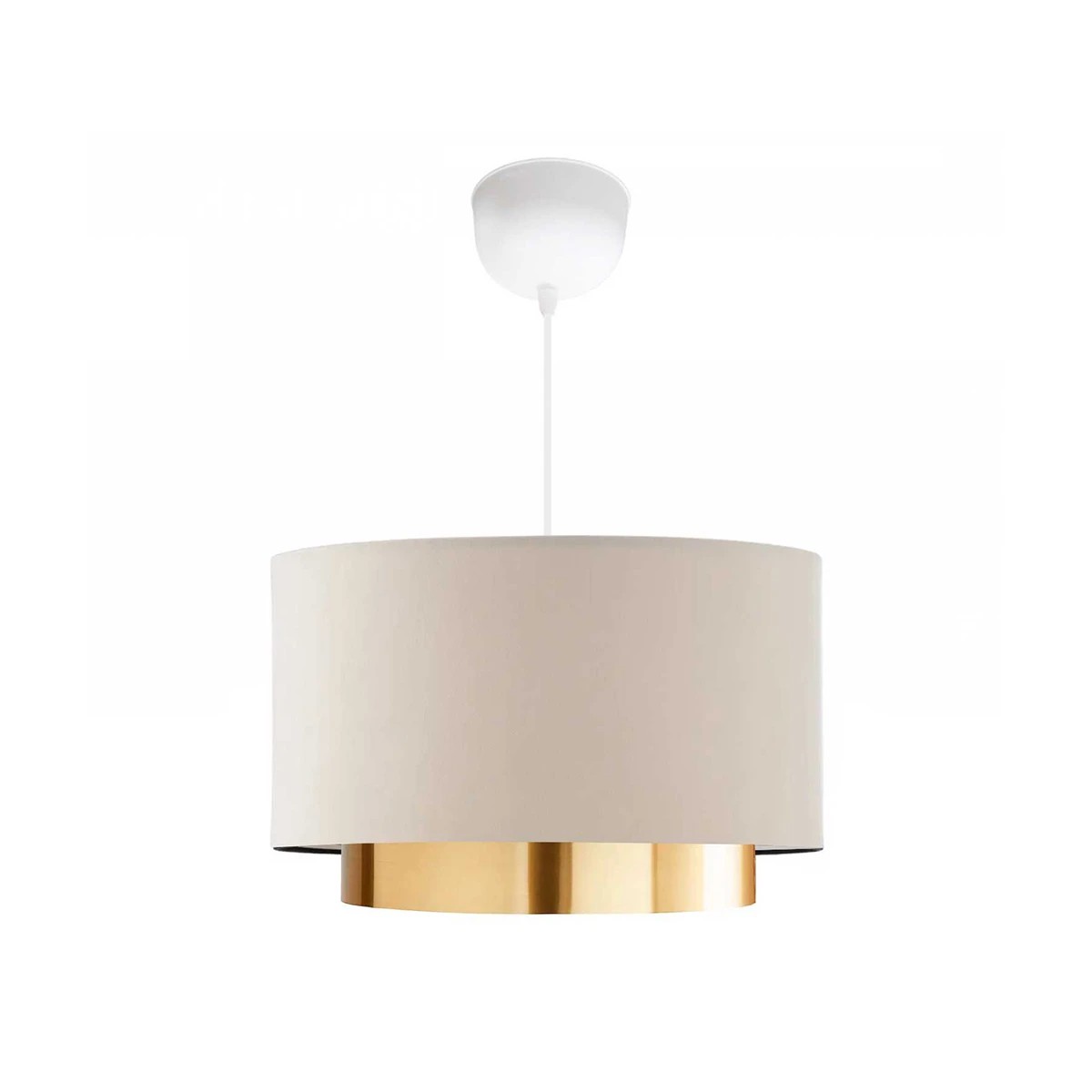 GLOBOSTAR® BASIL 204-0173 Μοντέρνο Κρεμαστό Φωτιστικό Οροφής με Ντουί 1 x E27 AC 220-240V IP20 - Μπεζ & Χρυσό - Μ30 x Π30 x Υ20cm GLOBOSTAR® BASIL 204-0173 Μοντέρνο Κρεμαστό Φωτιστικό Οροφής με Ντουί 1 x E27 AC 220-240V IP20 - Μπεζ & Χρυσό - Μ30 x Π30 x Υ20cm