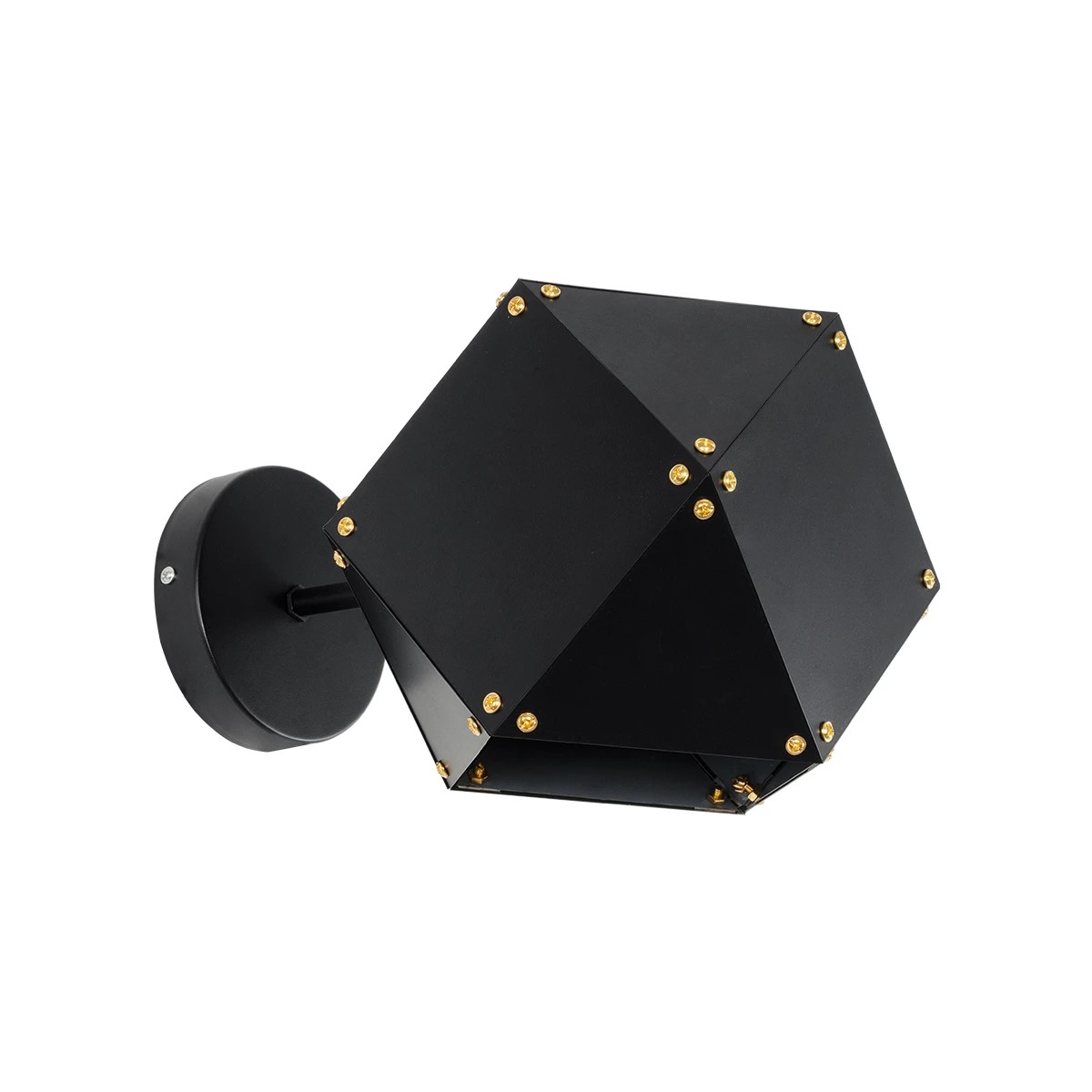 GloboStar® WELLES 00794 Μοντέρνο Επιτοίχιο Φωτιστικό Απλίκα Μονόφωτο 1 x E27 IP20 Μαύρο & Χρυσό Μέταλλο - Μ17 x Π28 x Υ17cm GloboStar® WELLES 00794 Μοντέρνο Επιτοίχιο Φωτιστικό Απλίκα Μονόφωτο 1 x E27 IP20 Μαύρο & Χρυσό Μέταλλο - Μ17 x Π28 x Υ17cm