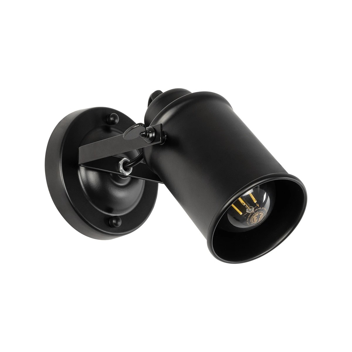 GloboStar® JAKE 00948 Μοντέρνο Επιτοίχιο Φωτιστικό Απλίκα Μονόφωτο 1 x E27 IP20 Μαύρο Μέταλλο - Μ9 x Π22 x Y22cm GloboStar® JAKE 00948 Μοντέρνο Επιτοίχιο Φωτιστικό Απλίκα Μονόφωτο 1 x E27 IP20 Μαύρο Μέταλλο - Μ9 x Π22 x Y22cm
