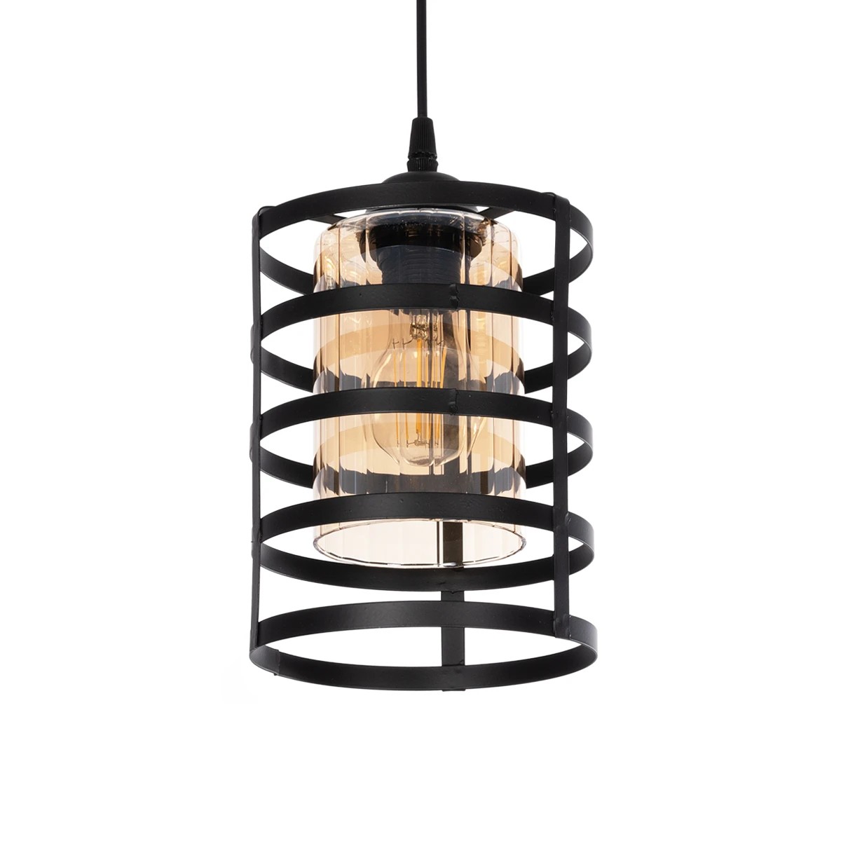 GloboStar® SOLON 201-0060 Μοντέρνο Κρεμαστό Φωτιστικό Πλέγμα Μονόφωτο 1 x E27 IP20 Μπρούτζινο & Μαύρο Μέταλλο με Μελί Γυαλί - Μ16 x Π16 x Υ26cm GloboStar® SOLON 201-0060 Μοντέρνο Κρεμαστό Φωτιστικό Πλέγμα Μονόφωτο 1 x E27 IP20 Μπρούτζινο & Μαύρο Μέταλλο με Μελί Γυαλί - Μ16 x Π16 x Υ26cm