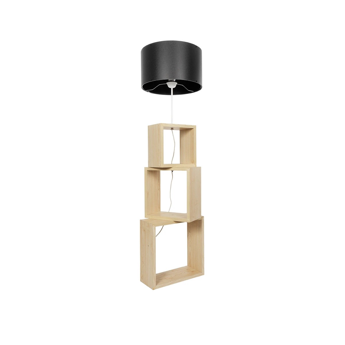 GloboStar® LUMO 201-0070 Μοντέρνο Επιδαπέδιο Φωτιστικό Μονόφωτο 1 x E27 IP20 Μπεζ Ξύλο με Μαύρο Ύφασμα - Μ37 x Π36 x Υ136cm GloboStar® LUMO 201-0070 Μοντέρνο Επιδαπέδιο Φωτιστικό Μονόφωτο 1 x E27 IP20 Μπεζ Ξύλο με Μαύρο Ύφασμα - Μ37 x Π36 x Υ136cm