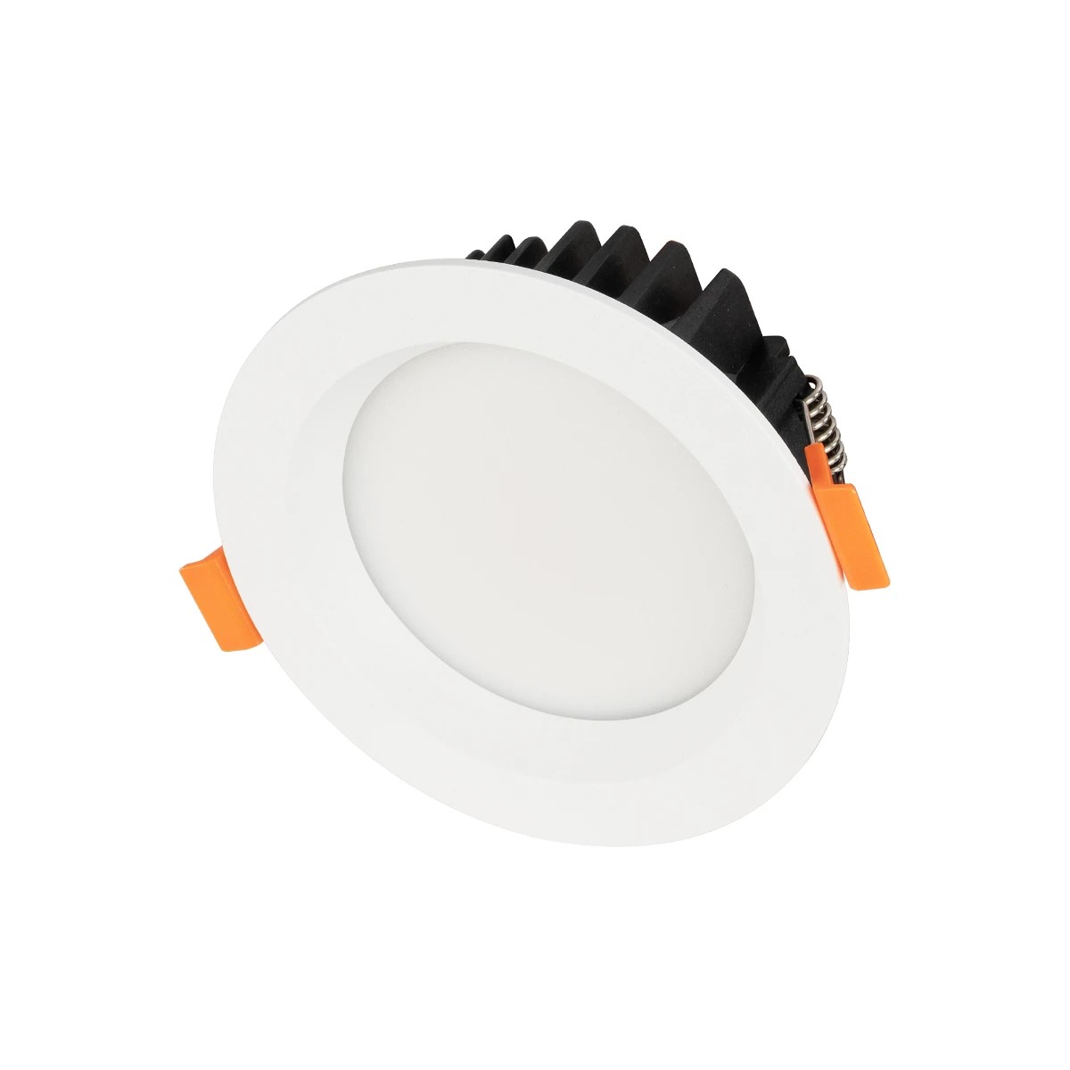 GLOBOSTAR® WATERA 60898 Χωνευτό Downlight Σποτ Panel LED 12W 1500lm 120° AC 220-240V Αδιάβροχο IP54 Ρυθμιζόμενο Λευκό CCT με Διακόπτη στο Σώμα 2700K/4500K/6000K Dimmable - Lumileds SMD Chip & TÜV SÜD Driver - Λευκό Ματ - Μ10.8 x Π10.8 x Υ3.2cm / Q9cm 