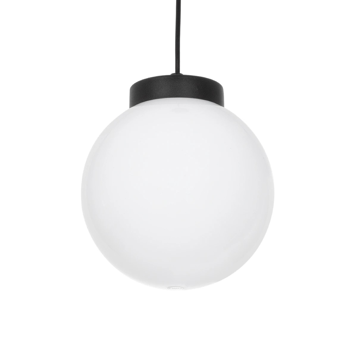 GLOBOSTAR® AGROS 61591 Κρεμαστό Φωτιστικό Οροφής Κήπου με Ντουί 1 x E27 AC 220-240V Αδιάβροχο IP65 - Λευκό & Μάυρο - Μ20 x Π20 x Υ22cm