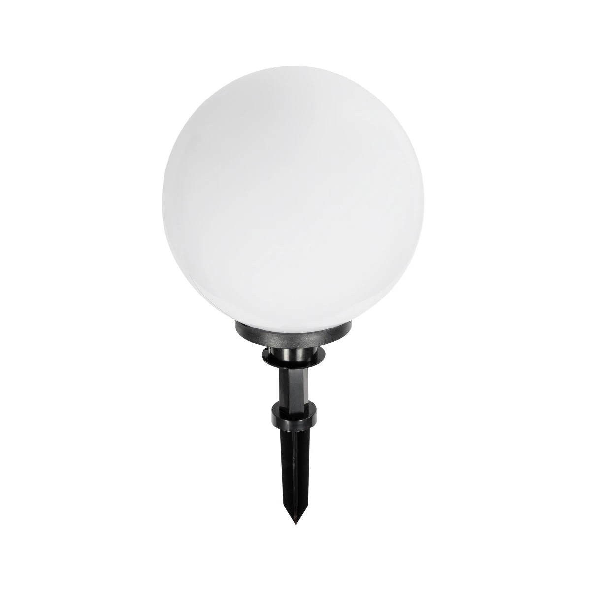 GLOBOSTAR® AGROS 61708 Φωτιστικό Κήπου / Καρφωτό με Ντουί 1 x E27 AC 220-240V Αδιάβροχο IP65 - Λευκό & Μάυρο - Μ30 x Π30 x Υ64cm