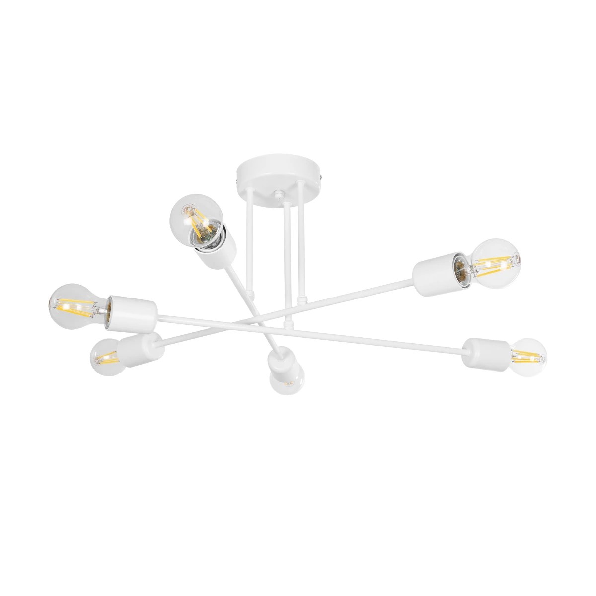 GLOBOSTAR® SPIDI 203-0113 Μοντέρνο Φωτιστικό Οροφής με Ντουί 6 x E27 AC 220-240V IP20 - Λευκό - Μ61 x Π61 x Υ25cm GLOBOSTAR® SPIDI 203-0113 Μοντέρνο Φωτιστικό Οροφής με Ντουί 6 x E27 AC 220-240V IP20 - Λευκό - Μ61 x Π61 x Υ25cm