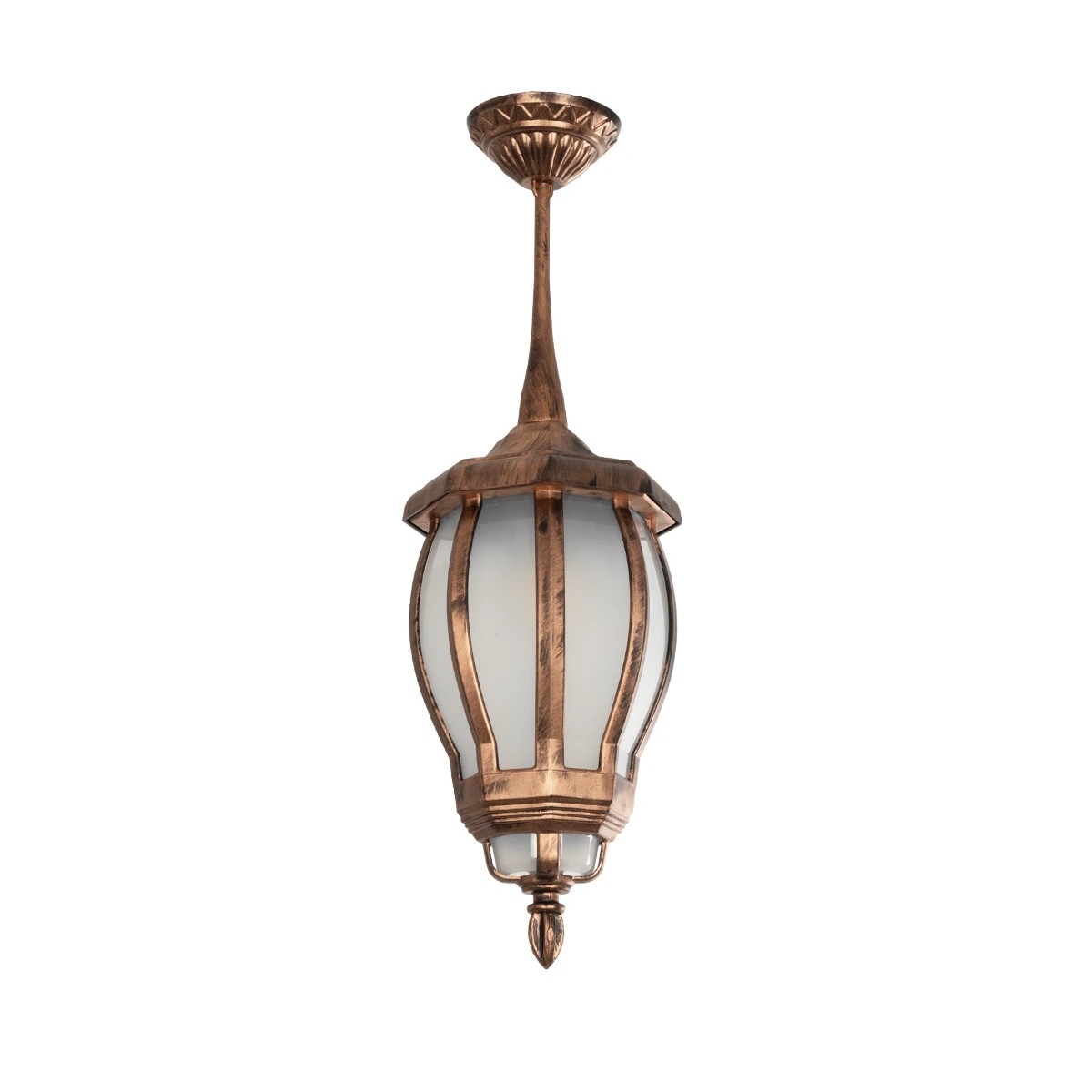GloboStar® VERDI 203-0234 Vintage Κρεμαστό Φωτιστικό Φαναράκι Μονόφωτο 1 x E27 IP44 Χάλκινο Πλαστικό - Μ17 x Π17 x Υ47cm GloboStar® VERDI 203-0234 Vintage Κρεμαστό Φωτιστικό Φαναράκι Μονόφωτο 1 x E27 IP44 Χάλκινο Πλαστικό - Μ17 x Π17 x Υ47cm
