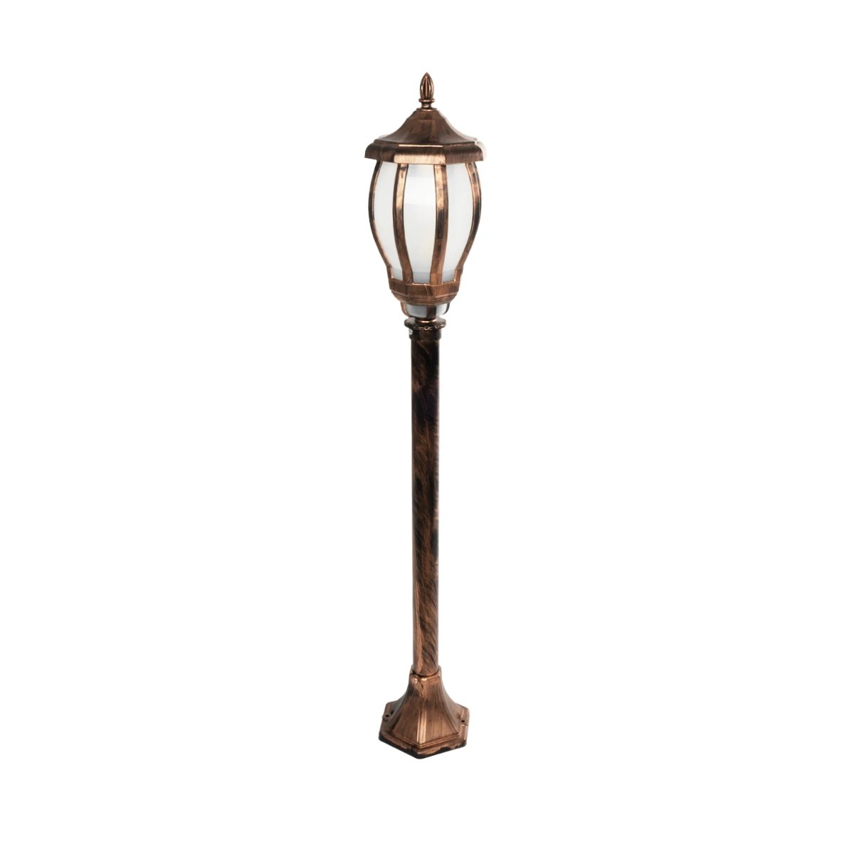 GloboStar® VERDI 203-0236 Vintage Επιδαπέδιο Φωτιστικό Κολωνάκι Κήπου Μονόφωτο 1 x E27 IP44 Χάλκινο & Διάφανο Πλαστικό - Μ17 x Π17 x Υ104.5cm GloboStar® VERDI 203-0236 Vintage Επιδαπέδιο Φωτιστικό Κολωνάκι Κήπου Μονόφωτο 1 x E27 IP44 Χάλκινο & Διάφανο Πλαστικό - Μ17 x Π17 x Υ104.5cm