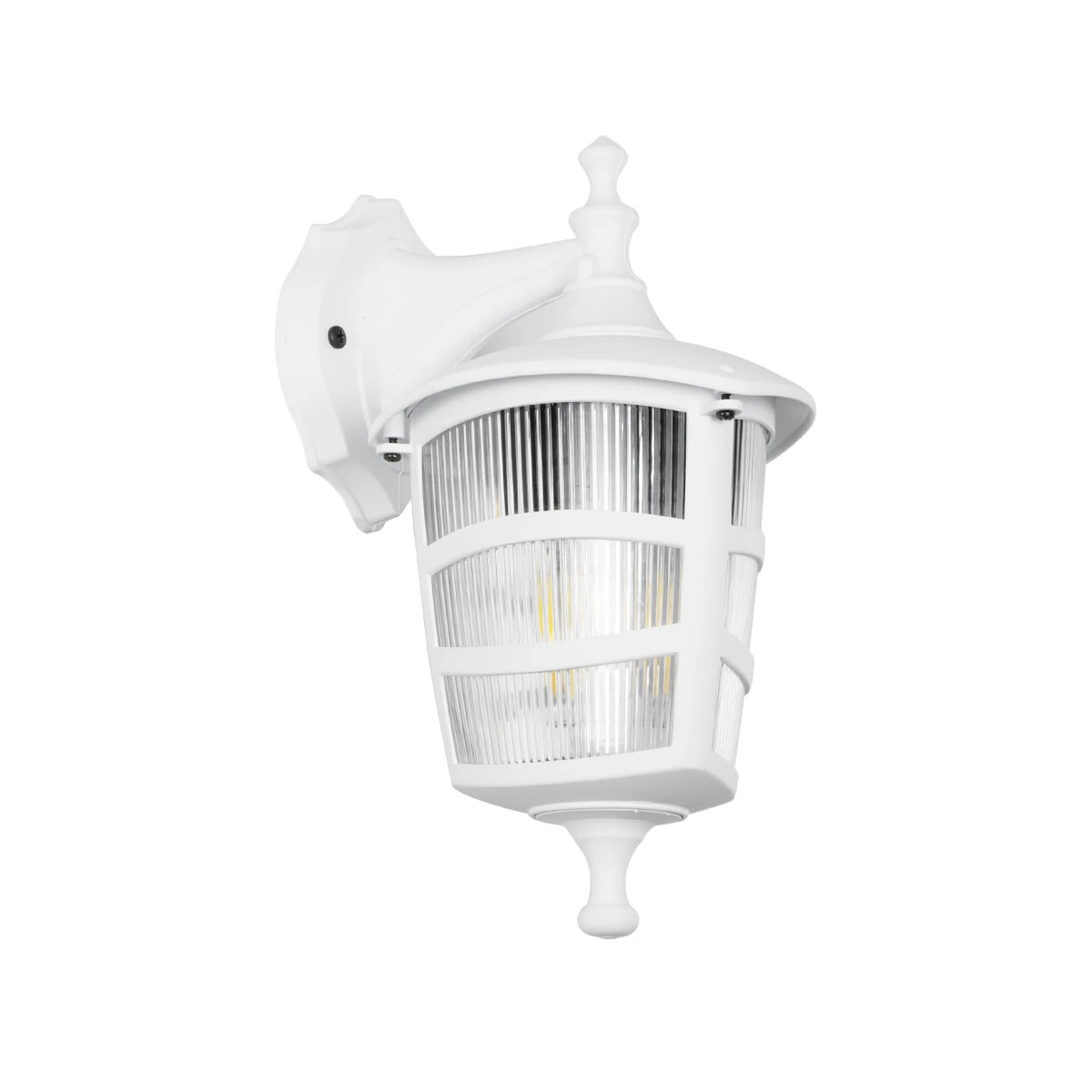 GloboStar® ZARDIN 203-0239 Vintage Επιτοίχιο Φωτιστικό Φαναράκι Μονόφωτο 1 x E27 IP44 Λευκό Πλαστικό - Μ22 x Π17 x Υ27cm GloboStar® ZARDIN 203-0239 Vintage Επιτοίχιο Φωτιστικό Φαναράκι Μονόφωτο 1 x E27 IP44 Λευκό Πλαστικό - Μ22 x Π17 x Υ27cm