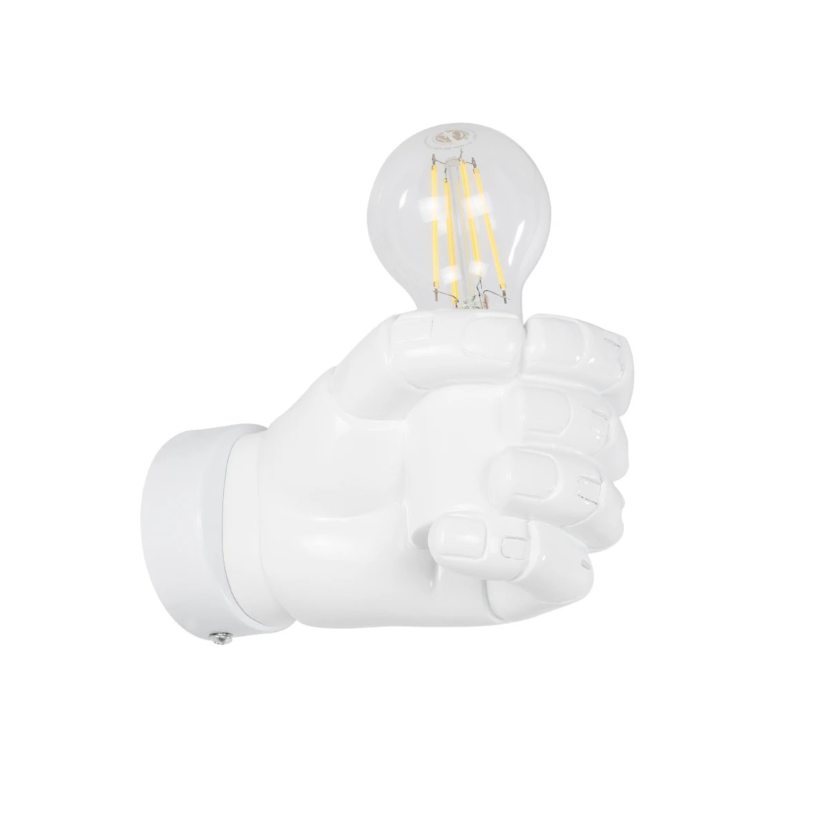 GloboStar® FIST 01137 Μοντέρνο Επιτοίχιο Φωτιστικό Απλίκα Μονόφωτο 1 x E27 IP20 Λευκό Γύψο - Μ15 x Π10 x Υ10cm GloboStar® FIST 01137 Μοντέρνο Επιτοίχιο Φωτιστικό Απλίκα Μονόφωτο 1 x E27 IP20 Λευκό Γύψο - Μ15 x Π10 x Υ10cm