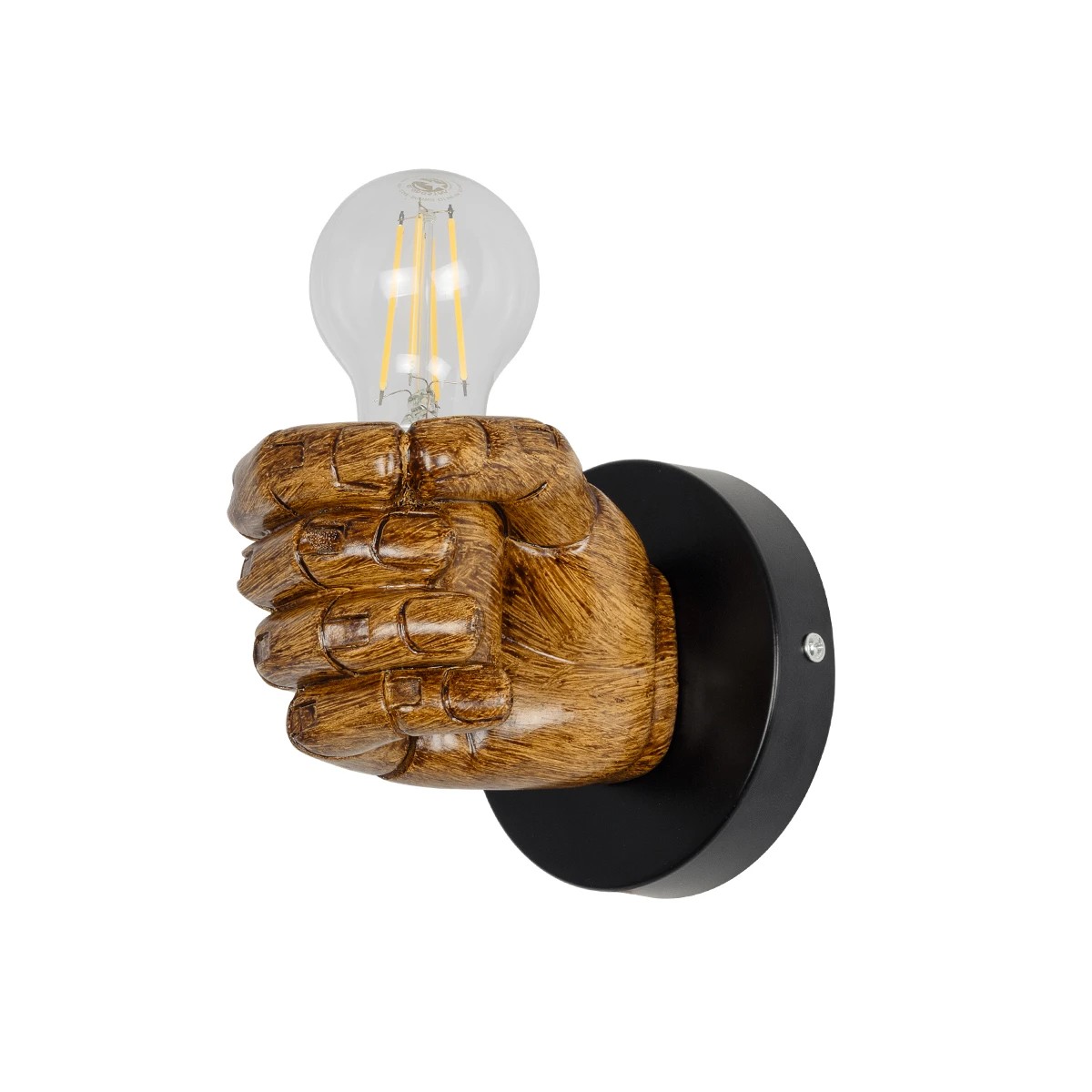GloboStar® FIST 01138 Μοντέρνο Επιτοίχιο Φωτιστικό Απλίκα Μονόφωτο 1 x E27 IP20 Καφέ Γύψο - Μ15 x Π12 x Υ12cm GloboStar® FIST 01138 Μοντέρνο Επιτοίχιο Φωτιστικό Απλίκα Μονόφωτο 1 x E27 IP20 Καφέ Γύψο - Μ15 x Π12 x Υ12cm