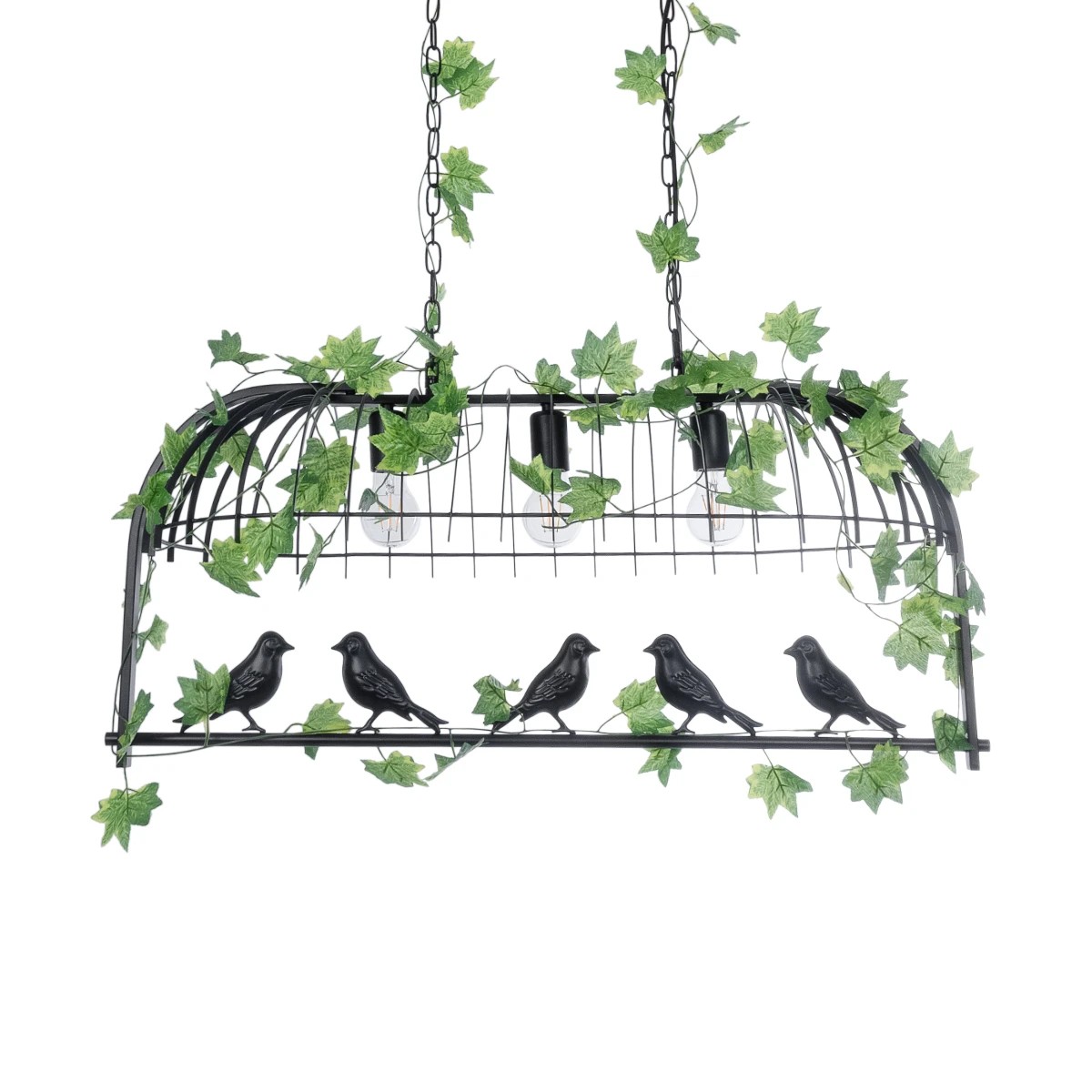 GLOBOSTAR® NEST 01646 Vintage Κρεμαστό Φωτιστικό Οροφής με Ντουί 3 x E27 AC 220-240V IP20 - Μαύρο & Πράσινο - Μ85.5 x Π37.5 x Y38cm GLOBOSTAR® NEST 01646 Vintage Κρεμαστό Φωτιστικό Οροφής με Ντουί 3 x E27 AC 220-240V IP20 - Μαύρο & Πράσινο - Μ85.5 x Π37.5 x Y38cm