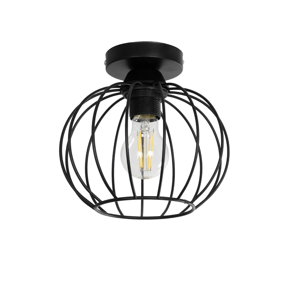 GLOBOSTAR® BITUIN 201-0116 Μοντέρνο Φωτιστικό Οροφής με Ντουί 1 x E27 AC 220-240V IP20 - Μαύρο - Μ21 x Π21 x Υ18cm GLOBOSTAR® BITUIN 201-0116 Μοντέρνο Φωτιστικό Οροφής με Ντουί 1 x E27 AC 220-240V IP20 - Μαύρο - Μ21 x Π21 x Υ18cm
